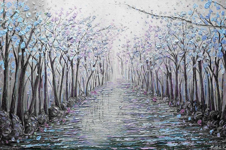 My Hope - Blue Purple by Nada Khatib wall art