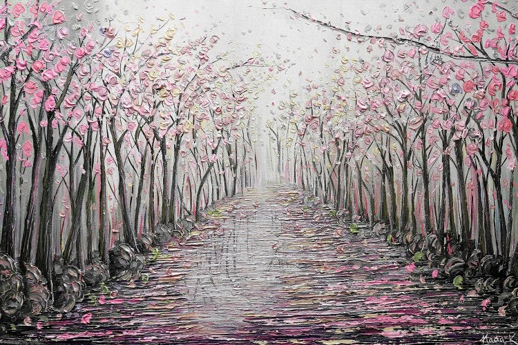 My Hope - Pink Gray by Nada Khatib wall art