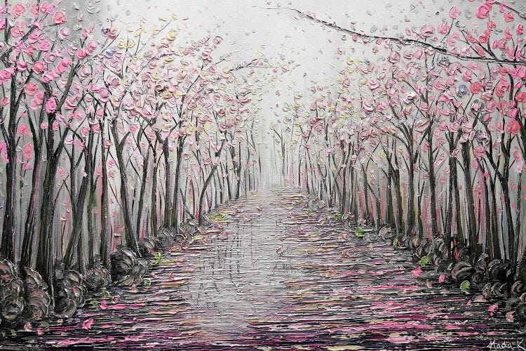 My Hope - Pink Gray by Nada Khatib wall art