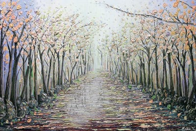 My Hope - Purple Peach Yellow by Nada Khatib canvas print