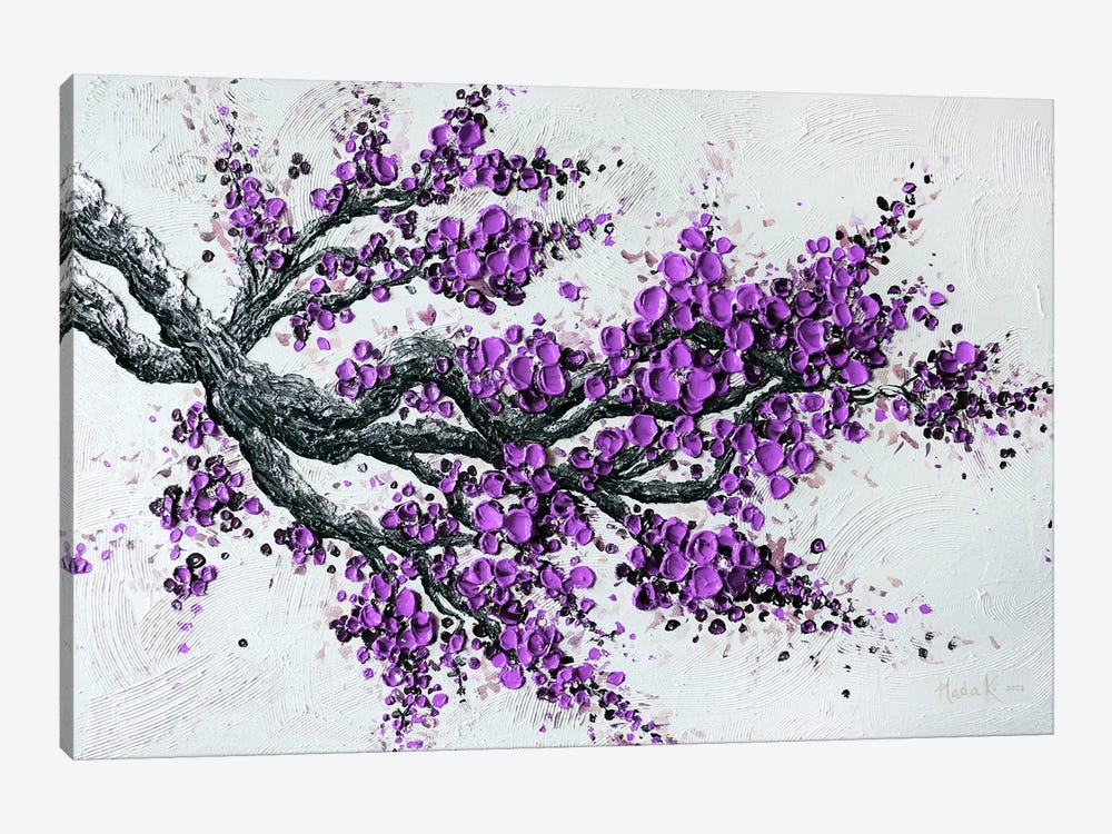 Big Bloom - Purple by Nada Khatib 1-piece Art Print