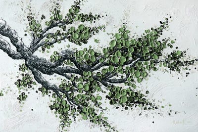 Big Bloom - Sage Green by Nada Khatib canvas print