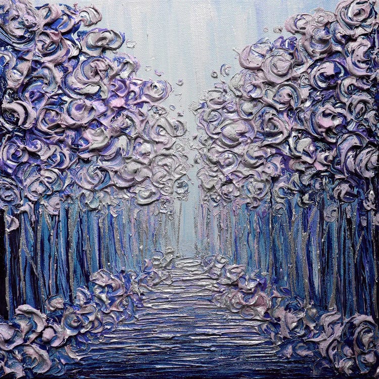 Winter Wonderland Purple by Nada Khatib wall art