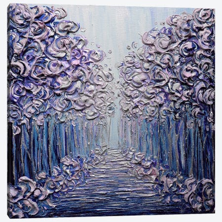 Winter Wonderland Purple Canvas Print #NKH161} by Nada Khatib Canvas Art