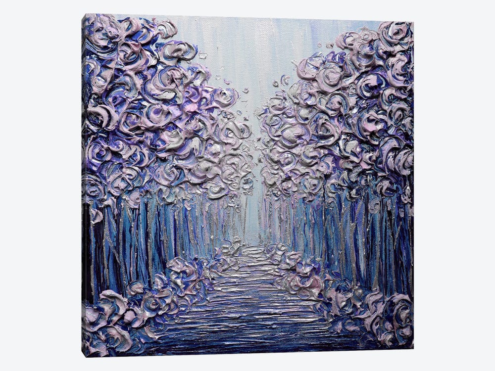 Winter Wonderland Purple by Nada Khatib 1-piece Canvas Wall Art