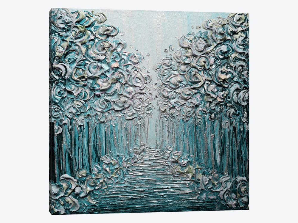 Winter Wonderland Turquoise by Nada Khatib 1-piece Canvas Print