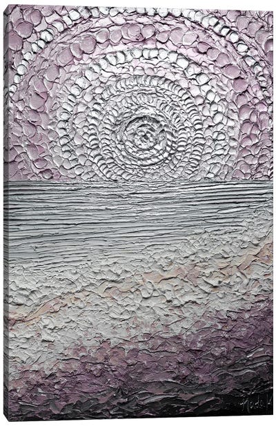 Nude Beach - Purple Canvas Art Print - Nada Khatib