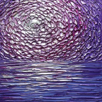 Grape Juice - Abstract Purple by Nada Khatib framed canvas print