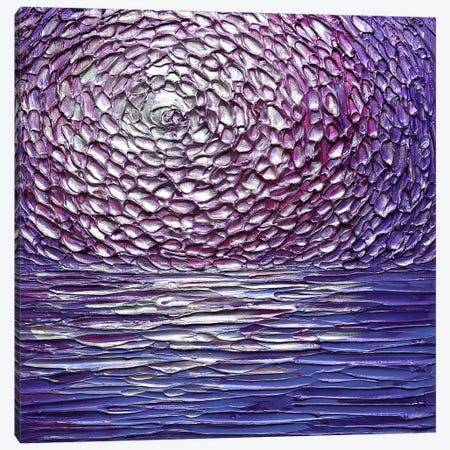 Grape Juice - Abstract Purple Canvas Print #NKH169} by Nada Khatib Canvas Wall Art