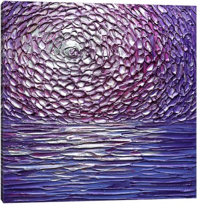 Grape Juice - Abstract Purple Canvas Art Print - Nada Khatib