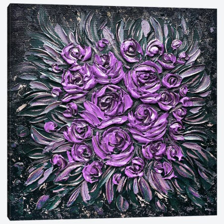 Yours Forever - Purple Canvas Print #NKH172} by Nada Khatib Canvas Print