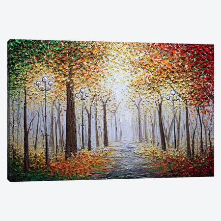 Rebirth - Autumn Forest Canvas Print #NKH174} by Nada Khatib Canvas Artwork