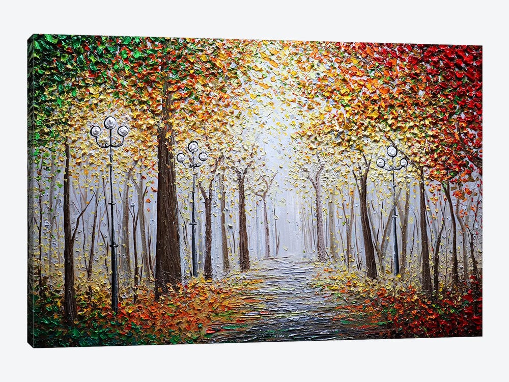 Rebirth - Autumn Forest by Nada Khatib 1-piece Canvas Artwork