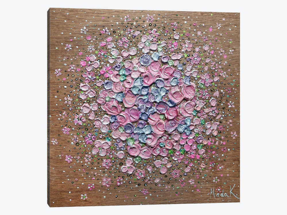Starry Bloom - Original Pink by Nada Khatib 1-piece Canvas Wall Art