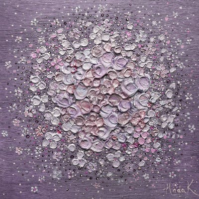 Starry Bloom - Purple by Nada Khatib canvas print