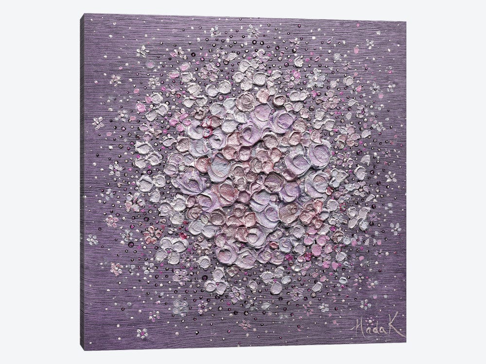 Starry Bloom - Purple by Nada Khatib 1-piece Canvas Print