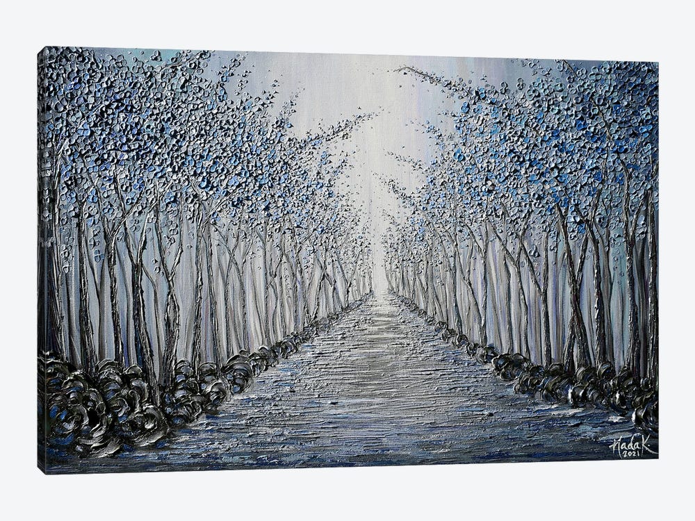 Fairytale Lane - Blue by Nada Khatib 1-piece Canvas Print