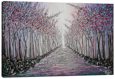 Fairytale Lane - Original Multi Color Canvas Art Print - Nada Khatib