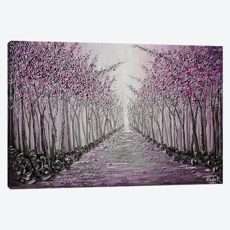 Fairytale Lane - Pink Canvas Print #NKH186} by Nada Khatib Canvas Art Print