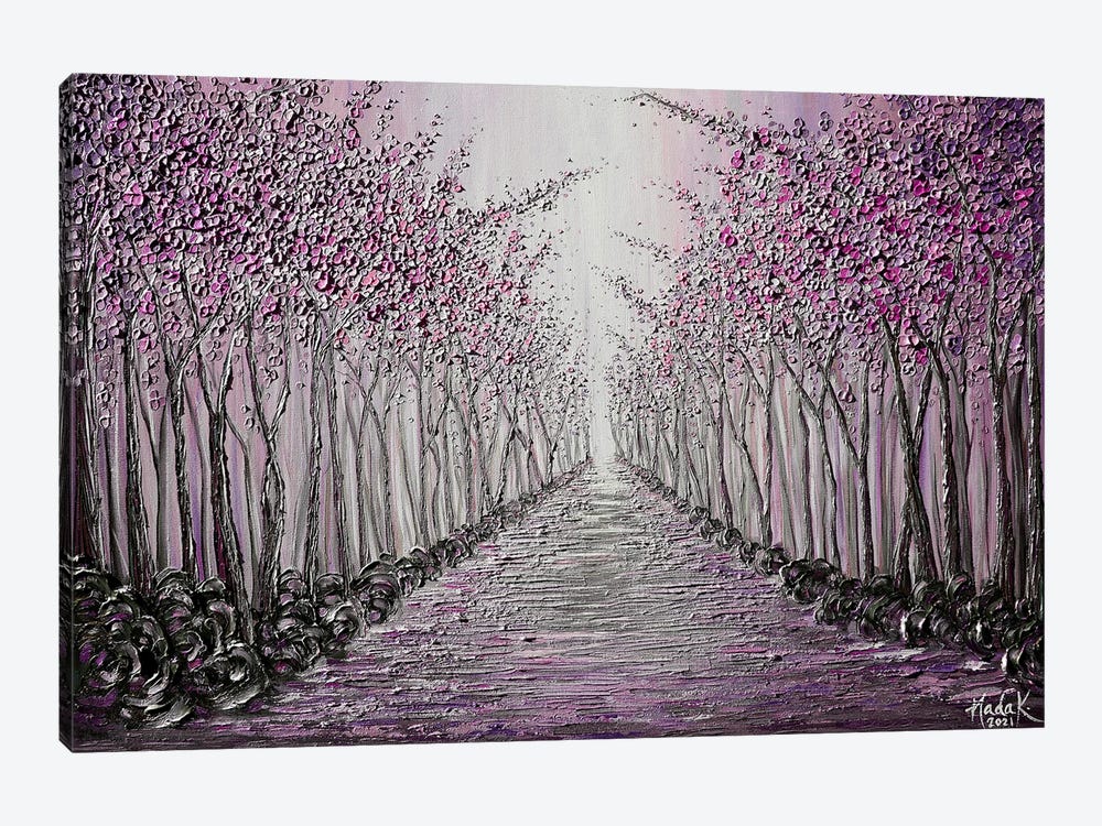 Fairytale Lane - Pink by Nada Khatib 1-piece Canvas Print