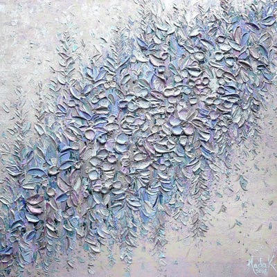 Beauty Everywhere - Blue by Nada Khatib canvas print