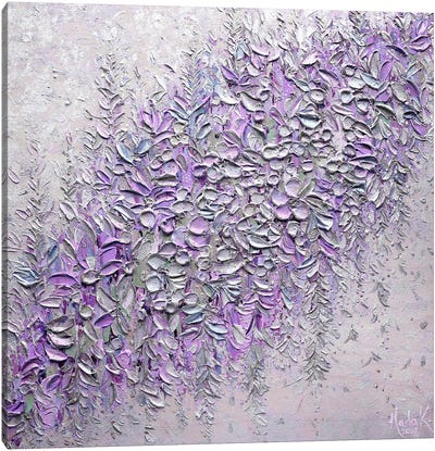 Beauty Everywhere - Purple Canvas Art Print - Nada Khatib