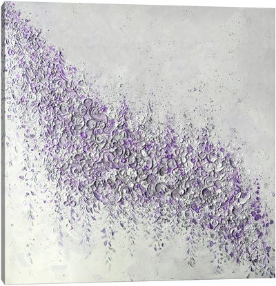 Celebration - Purple Canvas Art Print - Gray & Purple Art