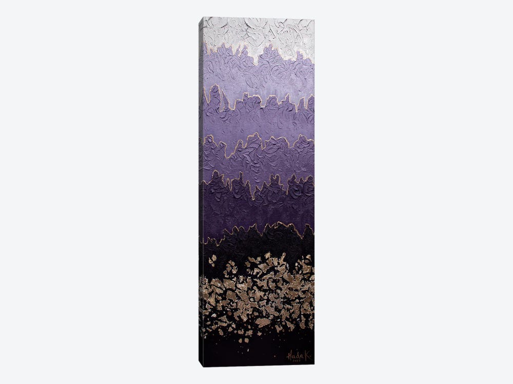 Misty - Purple by Nada Khatib 1-piece Canvas Wall Art
