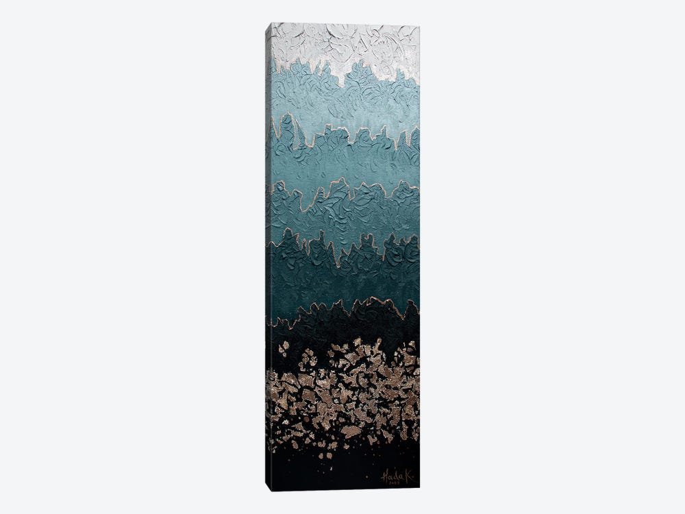 Misty - Turquoise Teal by Nada Khatib 1-piece Art Print