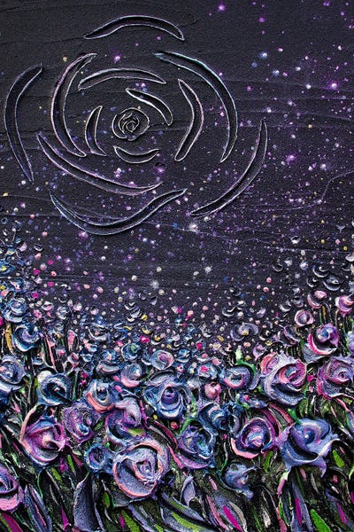 Come Home To Roses - Original Multi Color by Nada Khatib canvas print