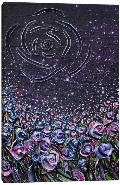 Come Home To Roses - Original Multi Color Canvas Art Print - Nada Khatib