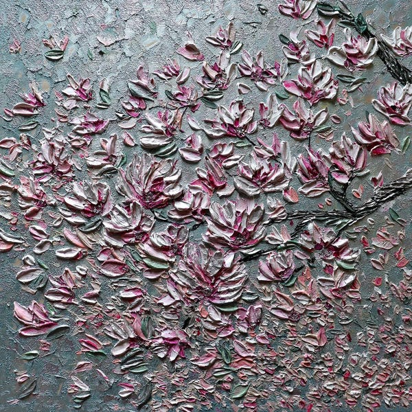 Cherry Blossoms: Reach For The Sky - Pink by Nada Khatib