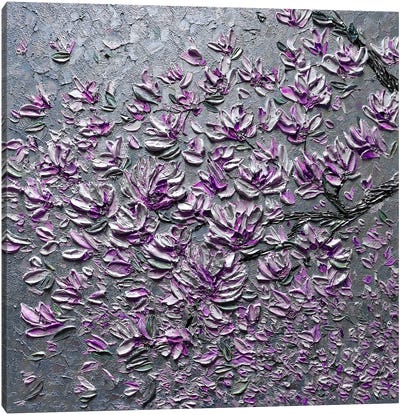 Reach For The Sky - Purple Canvas Art Print - Nada Khatib