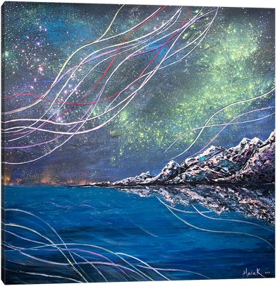 Northern Lights Canvas Art Print - Nada Khatib