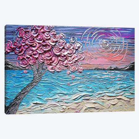 Beachside Blossom Canvas Print #NKH216} by Nada Khatib Canvas Print