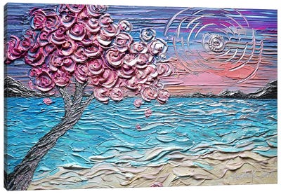 Beachside Blossom Canvas Art Print - Nada Khatib
