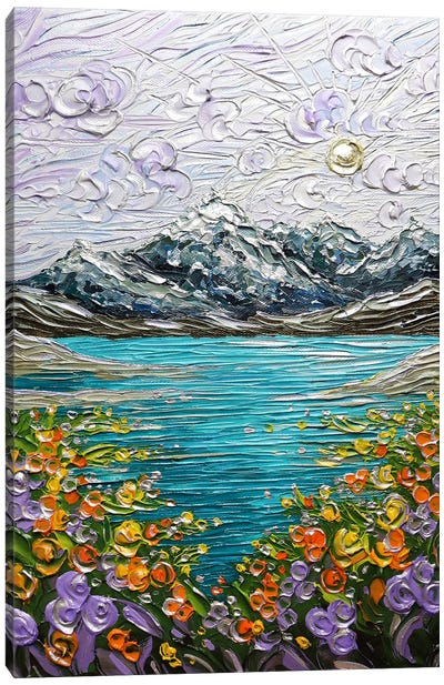 Meet Me At The Mountains Canvas Art Print - Nada Khatib
