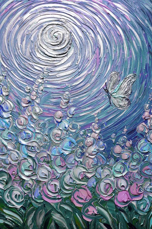 Freedom To Fly - Blue Purple Pink by Nada Khatib wall art