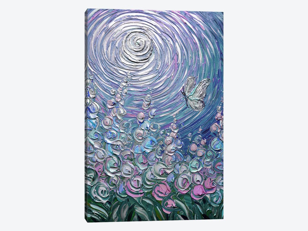 Freedom To Fly - Blue Purple Pink by Nada Khatib 1-piece Canvas Art