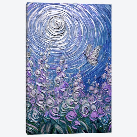 Freedom To Fly - Royal Blue Purple Canvas Print #NKH225} by Nada Khatib Canvas Wall Art