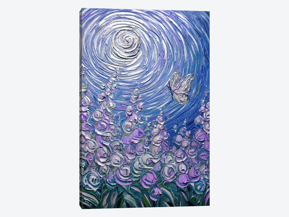 Freedom To Fly - Royal Blue Purple by Nada Khatib 1-piece Canvas Artwork