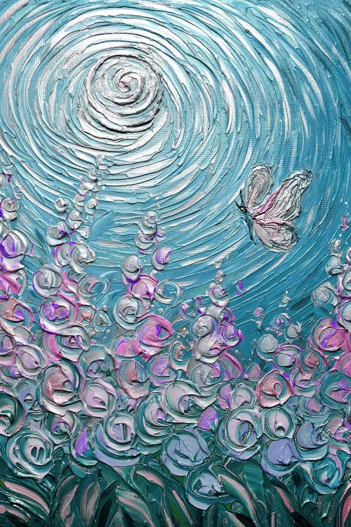 Freedom To Fly - Turquoise Pink by Nada Khatib wall art
