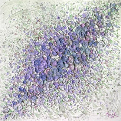 Sea Of Florals - Purple by Nada Khatib canvas print