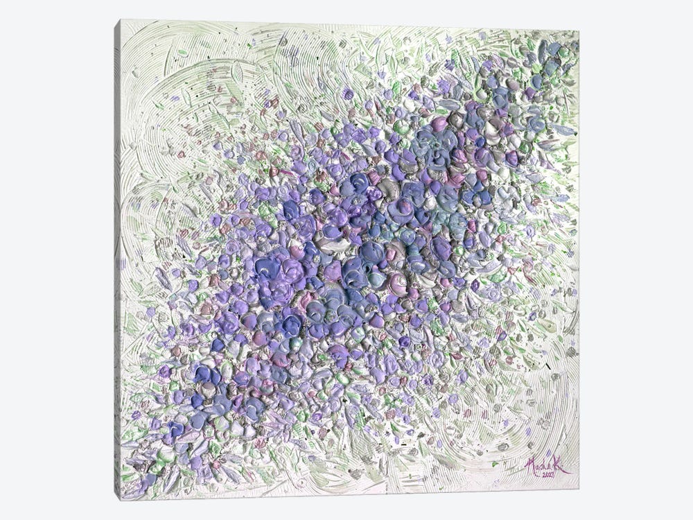 Sea Of Florals - Purple by Nada Khatib 1-piece Canvas Artwork