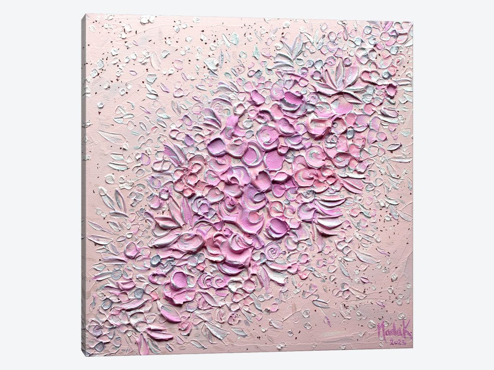 Peaches N Cream - Pink by Nada Khatib 1-piece Canvas Print