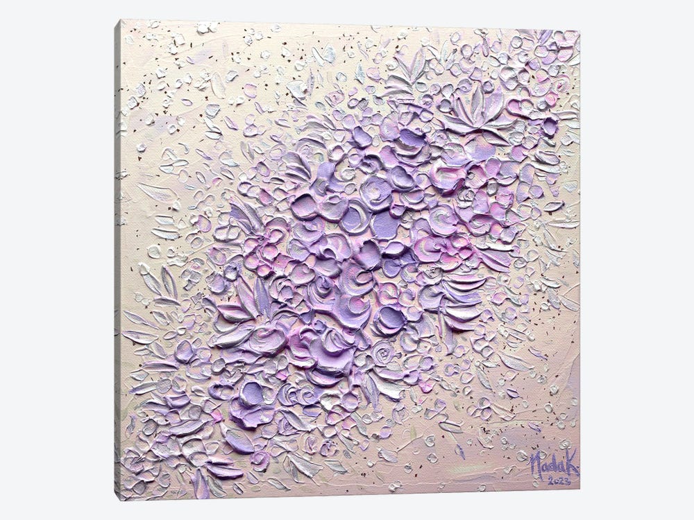 Peaches N Cream - Purple by Nada Khatib 1-piece Canvas Art