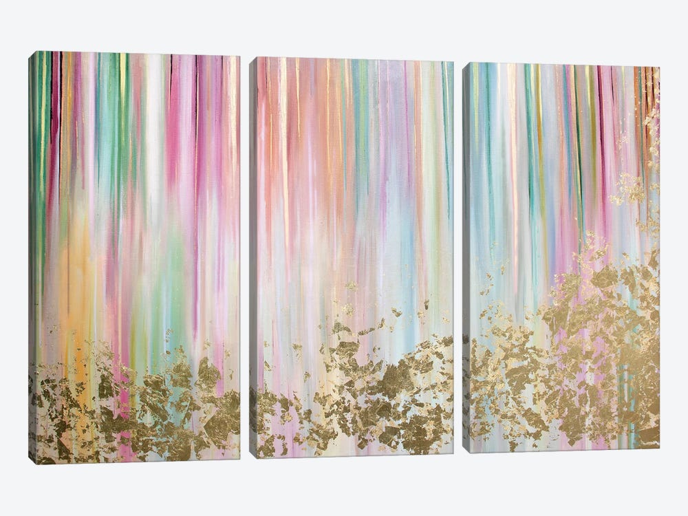 Soft Tranquility - Multi Color by Nada Khatib 3-piece Canvas Wall Art