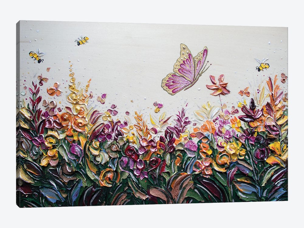 Wildflower Meadow Original by Nada Khatib 1-piece Canvas Wall Art