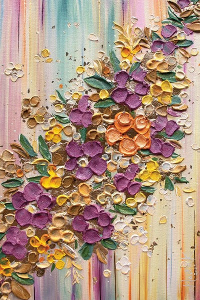 Seasons Of Life - Autumn Flowers by Nada Khatib canvas print