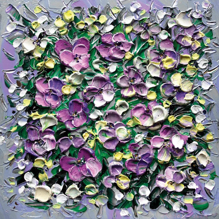 Pansy Petals Gray Pink